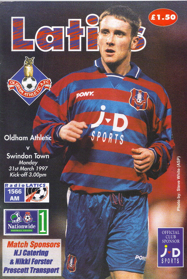 <b>Monday, March 31, 1997</b><br />vs. Oldham Athletic (Away)